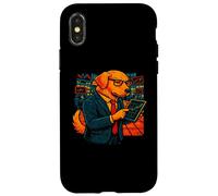 Dog Trader Funny Finance Illustration Coque pour iPhone X/XS