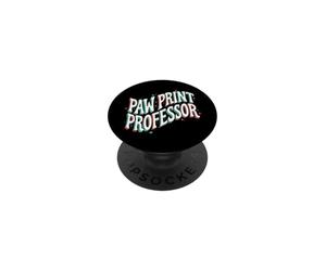 Dog Trainer Paw Print Professor Animal Behaviorist PopSockets PopGrip Adhésif