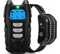 Dog Training Collar, 300 Meters Range and Keypad Security Lock, Electric Collar with Sound, Vibration and Shock Modes, IP67 Waterproof and Rechargeable, Gray, One Piece