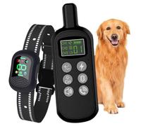 Dog Training Collar, avec Mode Vibration, Son, Choc Statique Et LumièRe, avec Fonction, Interphone en Temps RéEl, Ipx67 RéSistant à L’Eau, Adapté Aux Chiens De Petites Et Moyennes Tailles
