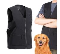 Dog Training Vest - Everything You Need On The Go | Multi-Functional Dog With Lanyard Design, Trainer Jacket Anti-Scratch | For Professional Handlers Outdoor Training, Large Pockets Windproof