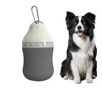 Dog Travel Water Bottle - PP Silicone 15x8cm 400ml | Portable Pet Water Dispenser with Carabiner, Dog Drinking Cup | PP Silicone Pet Bottle for Outdoor Walking Travel Pets Hydration Use