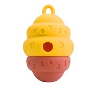 Dog Treat Dispenser, Interactive Puppy Toy Food Dispensing, 3.15x3.15x4.92 inches Convenient Portable Pet Chew Toy for Large Medium Dogs, Training and Mental Stimulation