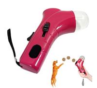 Dog Treat Dispenser with Button, Handheld Pet Snack Shooter, Interactive Catapult Feeder, Fun Training Reward Toy for Dogs, Cats, Kittens, and Puppies, Portable Snack