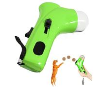 Dog Treat Dispenser with Button, Handheld Pet Snack Shooter, Interactive Catapult Feeder, Fun Training Reward Toy for Dogs, Cats, Kittens, and Puppies, Portable Snack