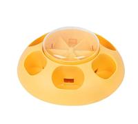 Dog Treat Puzzle, Slow Feeder Interactive Puzzle, Mental Stimulation Dog Toy, Dog Brain Food Dispenser, Enrichment Toy, Slow Feeder for Dogs, Cats (Orange, Green, Yellow)