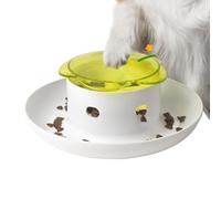 Dog Treat Toys, Slow Feeder, Interactive Food Dispenser, Press Design Games Bowl, Enrichment Feeding Tool for Aggressive Puppy Training Indoor Outdoor Mealtime Challenge, 10.24x10.24x4.33 inches