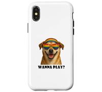 "Dog, tu veux jouer?", LGBTQ, gay-prime Coque pour iPhone X/XS