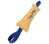 Dog Tug Toy - Bite Training Pad | Durable Biting Pillow With Reinforced Handles, Tough Interactive Pull Toy For Medium Large Dogs, Strong Chew Play Equipment For Obedience Exercise, Pet Workout A
