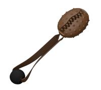 Dog Tug Toy, Dog Chew Toy, Slow Feeding Toy, Interactive Dog Toys, Teeth Cleaning Tug, Food Dispensing Ball, Coffee Bean Puzzle Feeder for Dogs, 4.45x3.39x2.83 Inches for Small, Medium, and Large Dogs