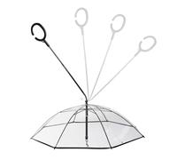 Dog Umbrella - Small Pets | Pet Rain Shield - Parapluie Pour Chien Avec Laisse | Paraguas Para Perros Pequeños | Ombrello Per Cani | 2026 Pro | Angle Adjustable | C-Shape Handle | Clear