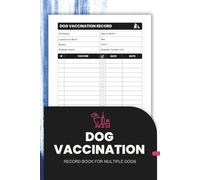 Dog Vaccination Record Book for Multiple Dogs: Track Vaccines and Medical Care for Your Canine Pack