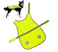 Dog Vest - Breathable High Visibility Reflective Coat, Safety Security Vest for Dogs, Outdoor Hiking, Running, Hunting, Night Walks, Rain, Sun Protection, Car and Bike Trips