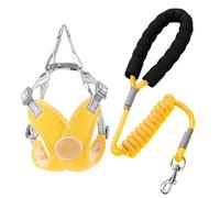 Dog Vest Harness - 7.87 inches Small Dog Harness | Reflective Adjustable Pet Harnėss - Nylon Breathable X Frame Design with 59.06 inches Leash Ideal for Safe Walking Hiking & Jogging