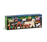 Galison Puzzle panoramique Dog Walk – 1000 pièces