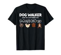 Dog Walker Ce que disent mes clients | Pooch Love T-Shirt