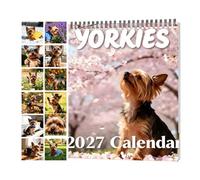 Dog Wall Calendar, 12 Month Spiral Planner with Fun Display Design, 2027 | 2027 Calendar Wall for Home Office School Classroom Family Dorm Planning Teacher