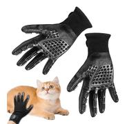 Dog Washing Gloves, Ergonomic Rubber and Mesh Pet Grooming Gloves, 10.24x6.3 Inches Efficient Dog & Cat Bathing Brush, Hair Removal Glove 2-Pack for Shedding, Massaging, Daily Use