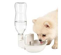 Dog Water Bottle - ABS Leakproof Space Saving Pet Drinking Feeder 21.5x21x10cm | Portable Water Bowl Dispenser Cage Bottle for Dogs Cats Rabbits Ferret Hamster Bunny Travel Use