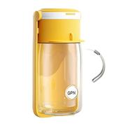 Dog Water Bottle - Foldable Drinking Bowl, 360ml Portable Pet Dispenser | Portable Pet Water Bottle - 360ml Feeder for Dogs Cats | PP Material with Foldable Bowl Outdoor Travel, 5.91x2.95 inch