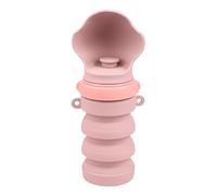 Dog Water Bottle - Pink Pet Water Dispenser | Leak Proof Foldable Dog Drinking Bottle | Puppy Drinking Cup | Portable Cat Travel Drink Bottles for Outdoor Camping Hiking Walking Park Road Trip