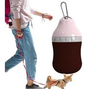 Dog Water Bottle Portable, 400ml Dog Supplies, Drinking with Carabiner, Small Dog Water Dispenser, Good Sealing for Drinking and Eating, Puppy and Cat Water, 5.91x3.15 inches