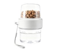 Dog Water Bottle Portable Leak Proof Food Drinking Dispenser | 150ml Water & Kibble Travel Container For Puppy Walking, Hiking, Camping, Backpacking & Outdoor Trips