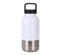 Dog Water Bottle, Portable Stainless Steel Cup, Drinking Container, Detachable Bowl Design, Pet Hydration Solution for Travel, Hiking, Walking, Beach, Outdoor Use, 10.31x4.13 inch