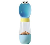 Dog Water Bottle with Food Container, Dog Water Dispenser for Walking, Cartoon Dog Walking Water Bottle, Dog Water Bottle with Bowl, Dog Water Bottle for Cat, Puppy Water Bottle with Bowl