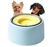 Dog Water Bowl - 1000ml Floating Hydration, Anti Choke Kitten Drinker, Blue | Pet Feeding Accessory, Floating Disc Design, Slow Water Dispenser, Prevents Messy Splashes, 1000ml Capacity, Durable
