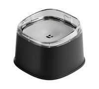 Dog Water Bowl, Slow Feeder Bowl, Spill Proof Large Capacity Portable Lightweight Non Toxic Refillable Easy Cleaning, Pet Water Dispenser for Outdoor Home Travel, 7.87x7.87x5.51Inches, Black