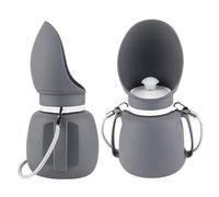 Dog Water Feeder Dispenser, 800ml Foldable Leakproof Liquid Dispenser Bowl for Puppy 25x13.5cm, Folding Pet Drink Feeder, Spacious Trough Design for Camping, Walking, Outdoor