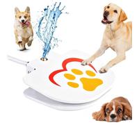 Dog Water Sprinkler Dispenser For Outdoor Yard, Paw-Activated Step-On Pet Fountain With Adjustable Spray, Hose-Attached No Electricity Automatic Waterer For Large Small Dogs, Interactive Hydration Foř