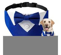 Dog Wedding Bandana Collar | 18x13x1cm Adjustable Dog Collar Bandana Bow Tie,Sophisticated Craftsmanship Dogs Wedding Bow Tie, Neck Scarf for Medium to Large Dogs, Ideal for Parties