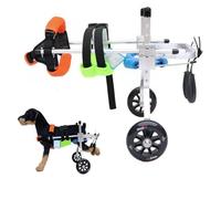 Dog Wheelchair for Small Pet, Adjustable Disabled Pet Leg Braces, Doggy Wheelchairs with Disabled Hind Legs Walking，Light Weight (Size : Medium)(XS)