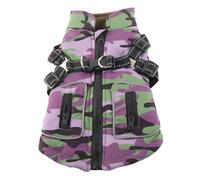 Dog Winter Coat | Windproof & Thickened Cold Defense Jacket with Reflective Strips | Adjustable Chest Strap for Outdoor Walking/Hiking/Night Visibility (S)