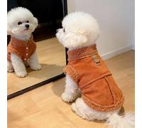 Dog Winter Jacket, Fleece Lining Warm Puppy Clothes with Leash Ring, Turtleneck Dogs Coats for Chihuahua Yorkie(Large)