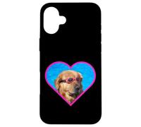 Dog with Swimming Goggles Funny Golden Retriever Meme Pool Coque pour iPhone 16 Plus