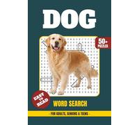 Dog Word Search Book: Word Searches with Easy to Read Print About Dogs, Dog Breeds, Puppies, Training, Care, Toys, Behaviors, and Canine Life | 6×9 ... Focus, Mental Clarity and Relaxing Free Time