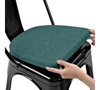 DOGACA Galette de Chaise Lot de 1 2 4 6, Coussin Chaise Cuisine Lavable, Galette de Chaise Dehoussable(10,6pcs:42x40/16.5x16)