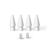 DOGAIN Embouts de crayon pour Apple Pencil 1ère et 2ème génération et Apple Pencil Pro - (4 pièces), compatibilité avec stylet iPad Pro/Mini/Air, pointes de stylet actives (blanc)