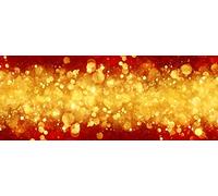 Doge Milano Chemin de cuisine, 100% Made in Italy, Tapis antitache avec impression numérique, Chemin de table antidérapant et lavable, Modèle de Noël - Camila, cm 140x52