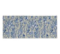 Doge Milano Chemin de cuisine, 100% Made in Italy, Tapis antitache avec impression numérique, Coulisse antidérapante et lavable, Modèle Trebol, 140x75 cm