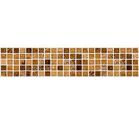 Doge Milano Chemin de cuisine, 100% Made in Italy, Tapis antitache avec impression numérique, Coulisse antidérapante et lavable, modèle Syrie, 130x52 cm