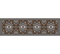 Doge Milano Chemin de cuisine, 100% Made in Italy, Tapis résistant aux taches avec impression numérique, Tapis antidérapant et lavable, Modèle Vintage - Olympia, cm 240x52