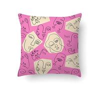 Doge Milano Coussin avec impression numérique, 100% Made in Italy, Coussin de canapé décoratif, amovible et lavable, modèle Nefertiti, 40x40x5 cm