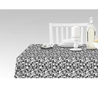 Doge Milano Nappe avec impression numérique, 100% Made in Italy Nappe antidérapante pour salle à manger, lavable et antitache, Modèle Renaud, cm 140x140