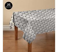 Doge Milano Nappe avec impression numérique, 100% Made in Italy Nappe antidérapante pour salle à manger, lavable et antitache, Modèle Maiolica - Romarin, cm 140x140