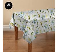 Doge Milano Nappe avec impression numérique, 100% Made in Italy Nappe antidérapante pour salle à manger, lavable et antitache, Modèle Maiolica - Roseann, cm 140x140