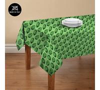 Doge Milano Nappe avec impression numérique, 100% Made in Italy Nappe antidérapante pour salle à manger, lavable et antitache, Modèle Maiolica - Rosie, cm 240x140